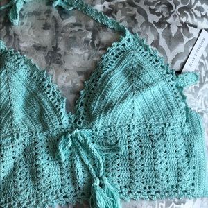 Kendall and Kylie Crochet Halter Top New